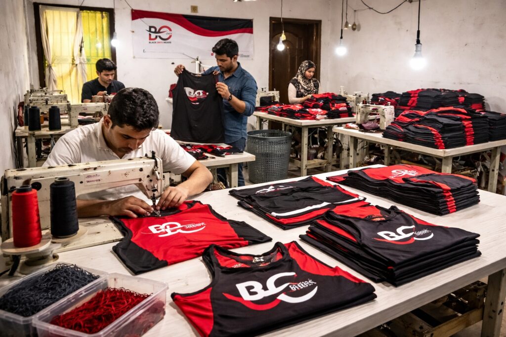 custom sportswear manufacturer Pakistan