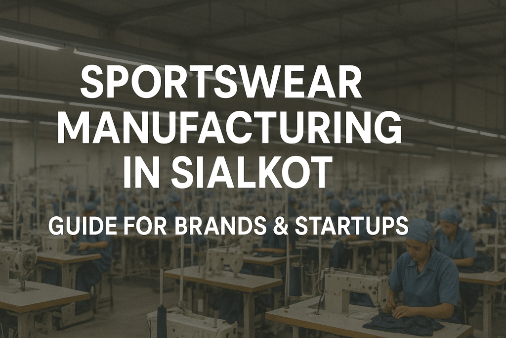 sportswear manufacturer Pakistan producing bulk custom sportswear for European brands